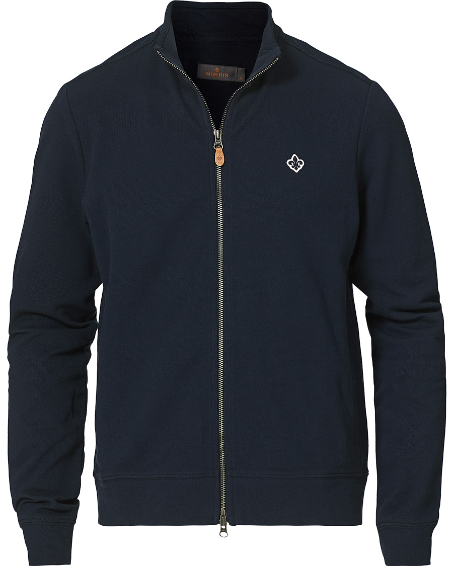 Homme | Pulls Et Tricots | Morris | Nyle Cotton Full Zip Old Blue