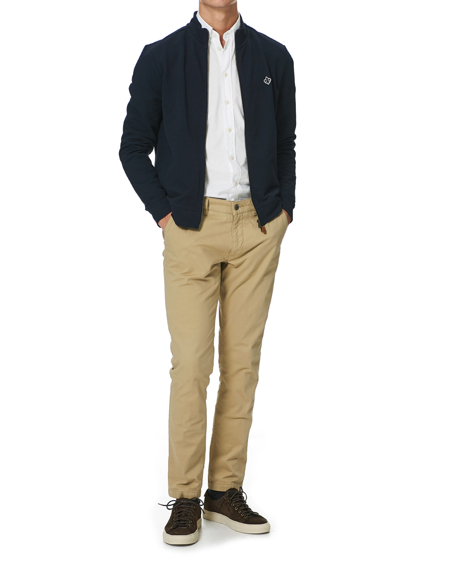 Homme | Pulls Et Tricots | Morris | Nyle Cotton Full Zip Old Blue