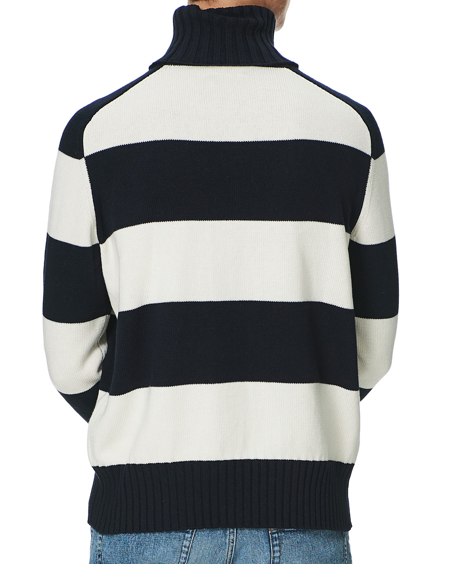 Homme | Pulls Et Tricots | Morris | Davy Cotton Rollneck Blue/White