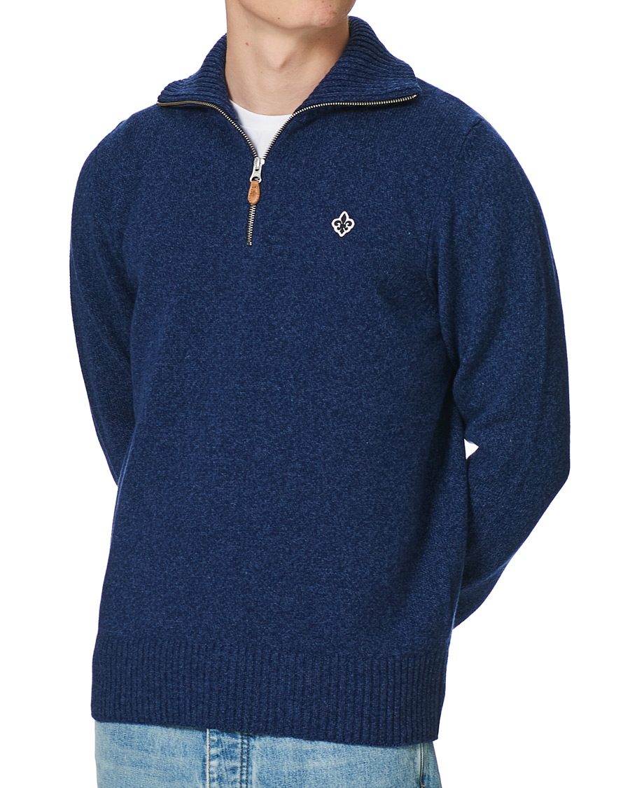 Homme | Pulls Et Tricots | Morris | Kieran Wool Half Zip Navy