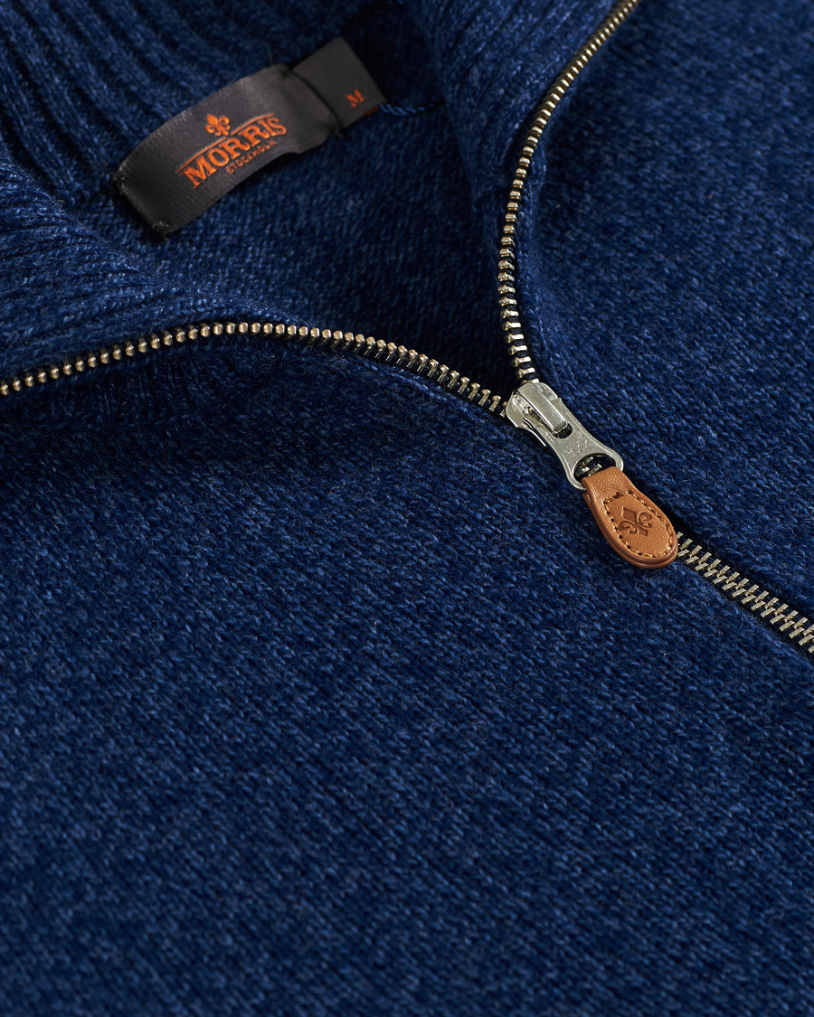 Homme | Pulls Et Tricots | Morris | Kieran Wool Half Zip Navy