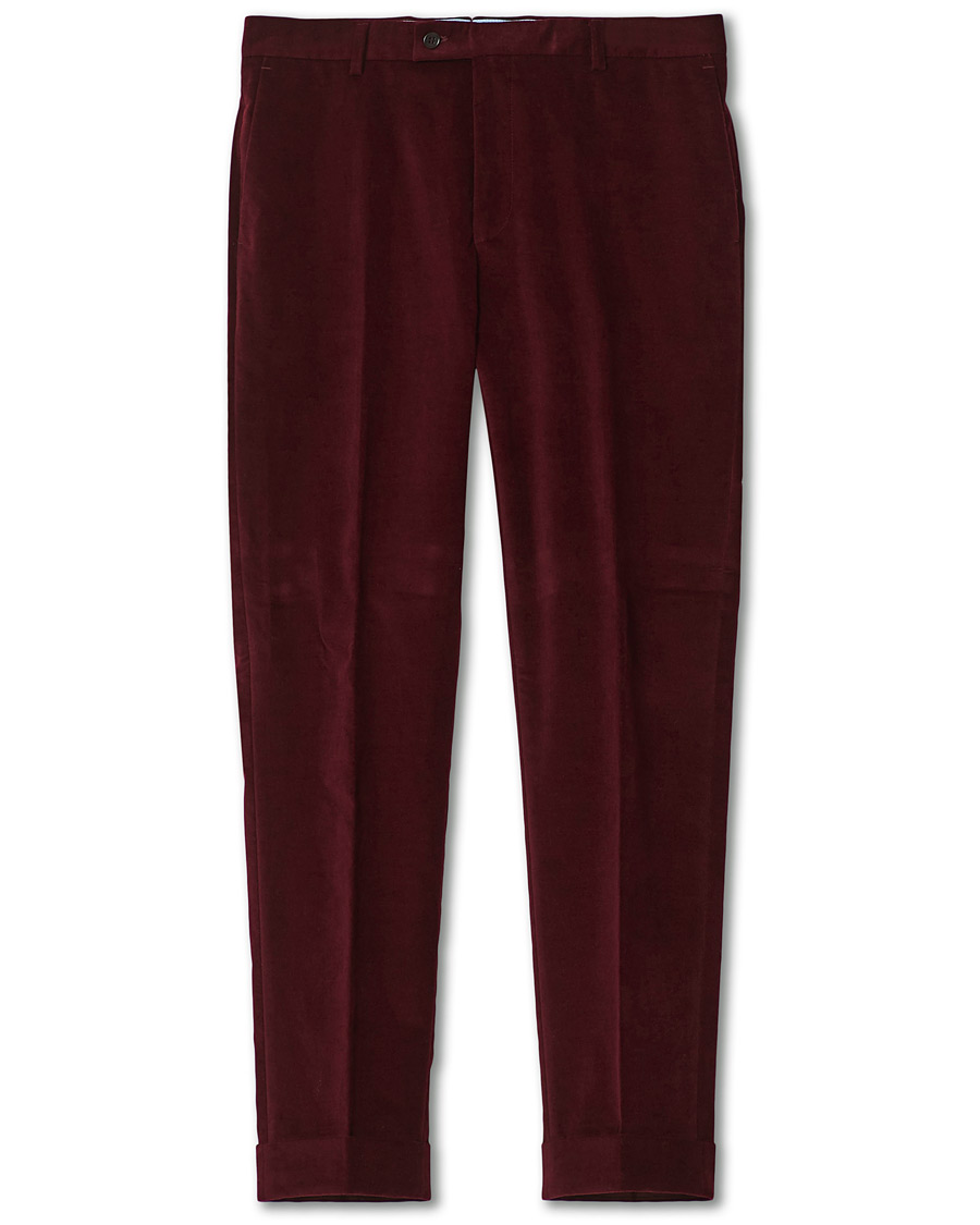 Homme | Pantalons | Morris | Velvet Trousers Wine