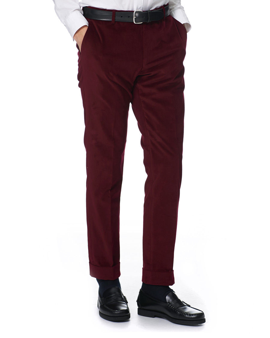 Homme | Pantalons | Morris | Velvet Trousers Wine