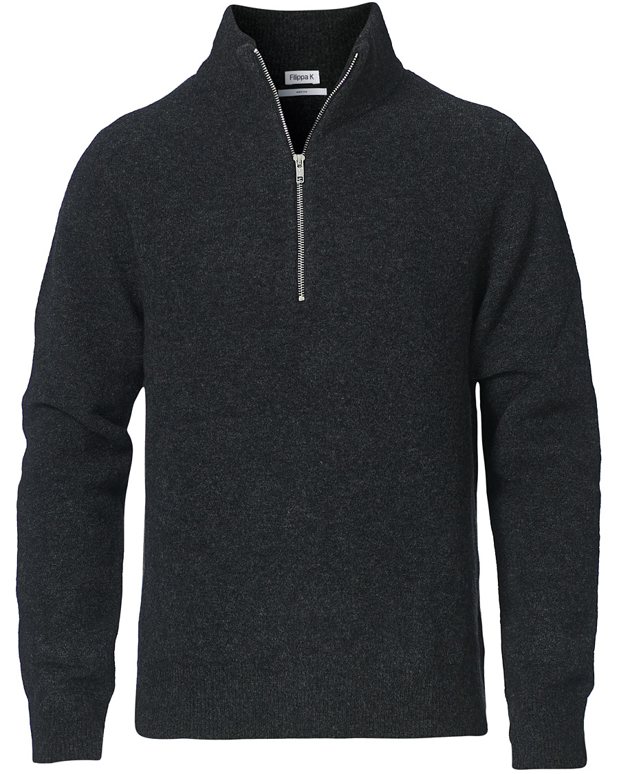 Homme | Pulls Et Tricots | Filippa K | Andrew Yak Sweater Charcoal Melange