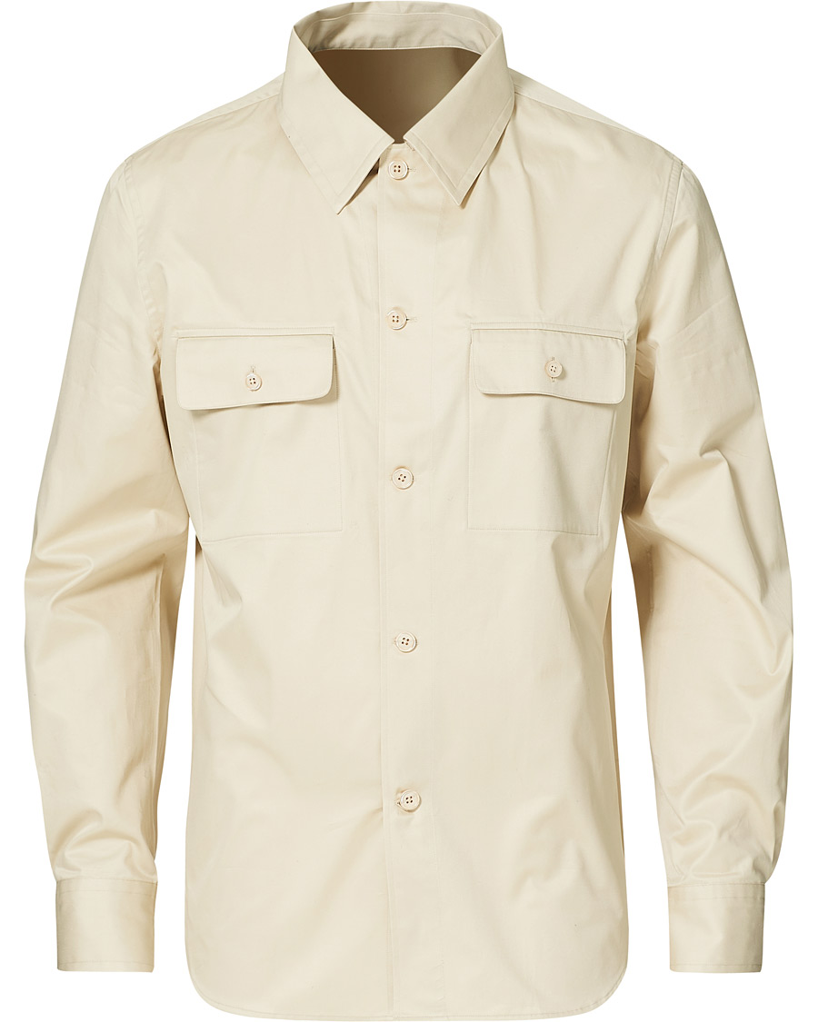 Homme | Chemises | Filippa K | Oscar Cotton Shirt Soft Beige