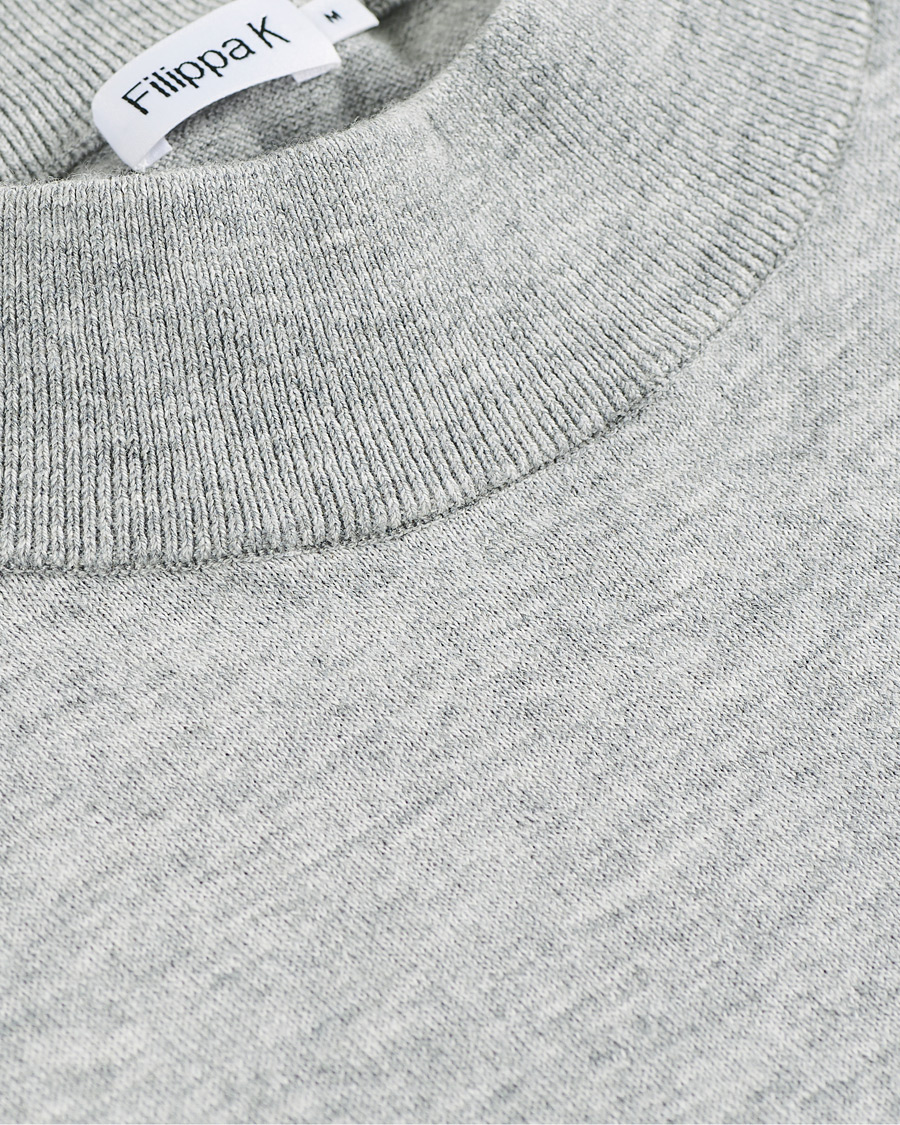 Homme | Pulls Et Tricots | Filippa K | Eli Sweater Light Grey Melange