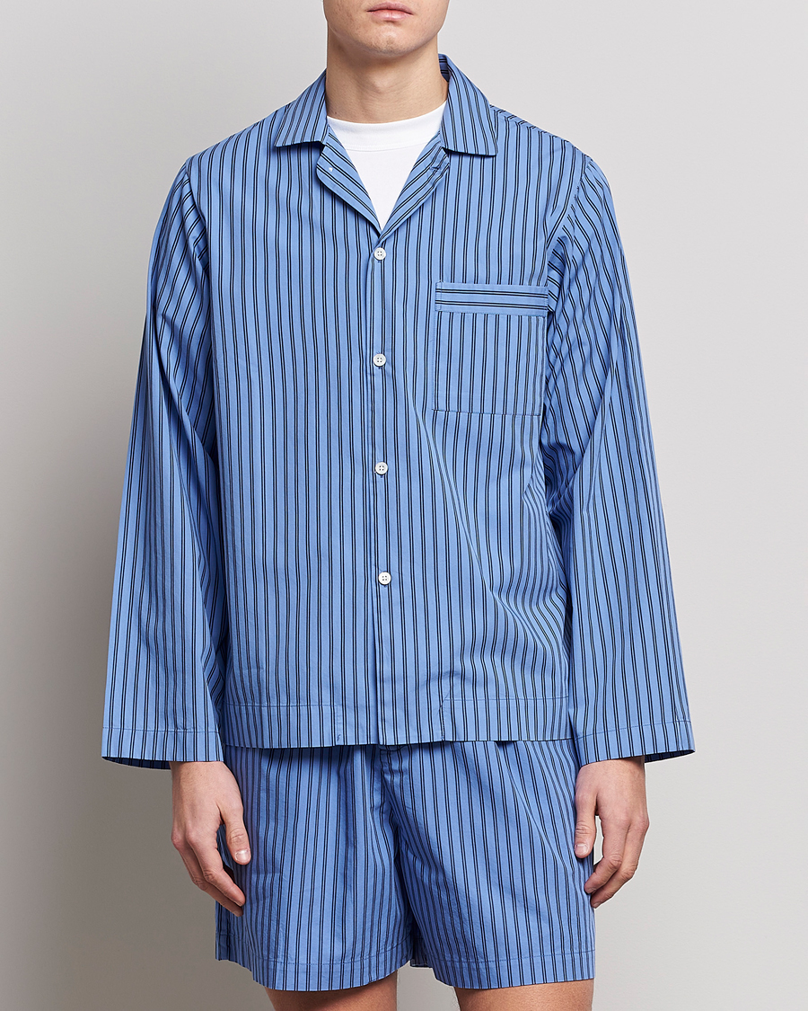Homme | Tekla Poplin Pyjama Shirt Boro Stripes | Tekla | Poplin Pyjama Shirt Boro Stripes