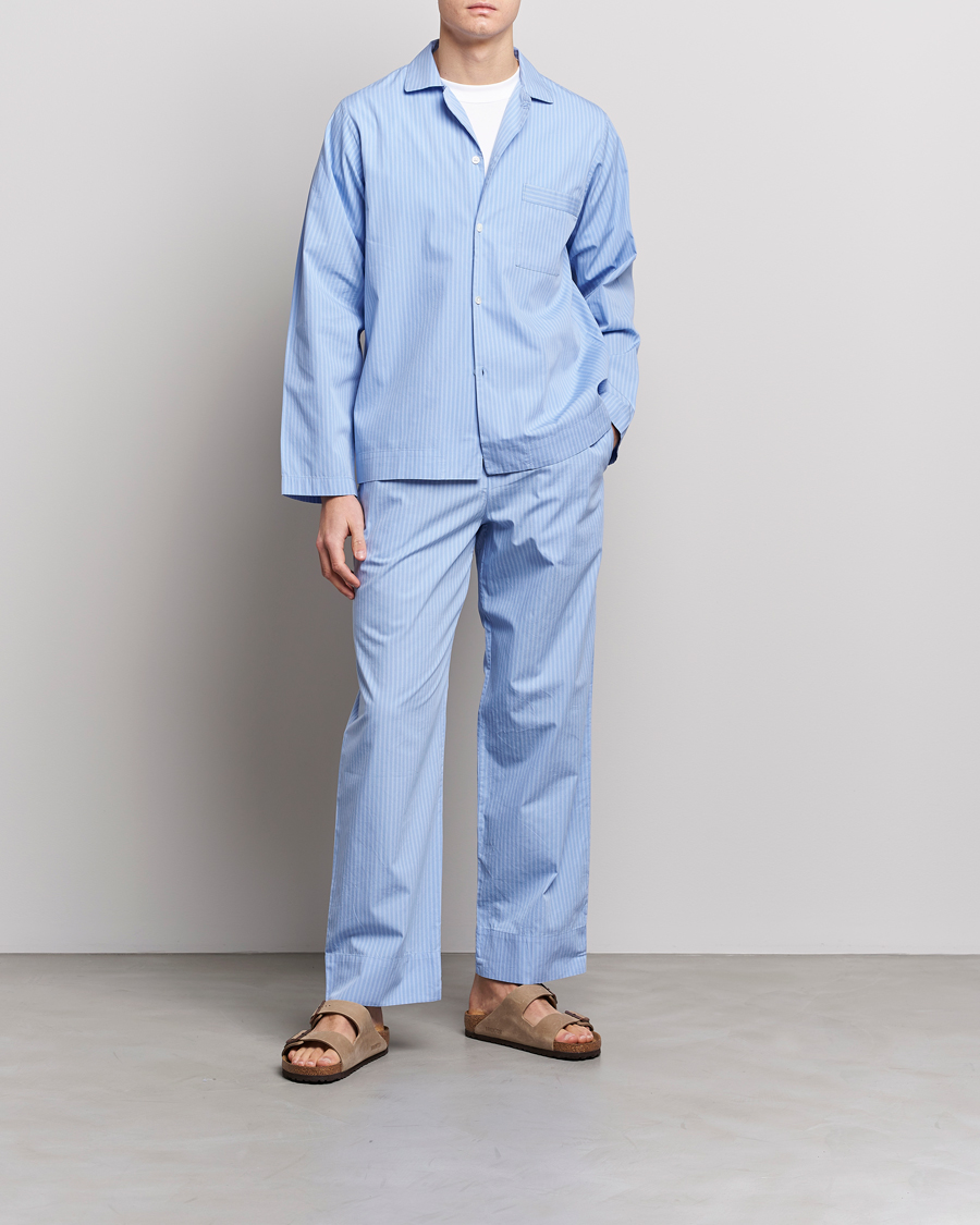 Homme | Peignoirs Et Pyjamas | Tekla | Poplin Pyjama Shirt Pin Stripes