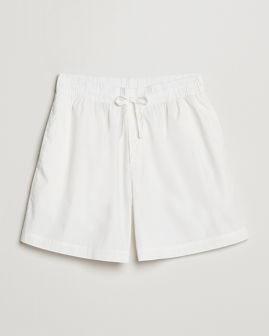 Homme | Peignoirs Et Pyjamas | Tekla | Poplin Pyjama Shorts Alabaster White
