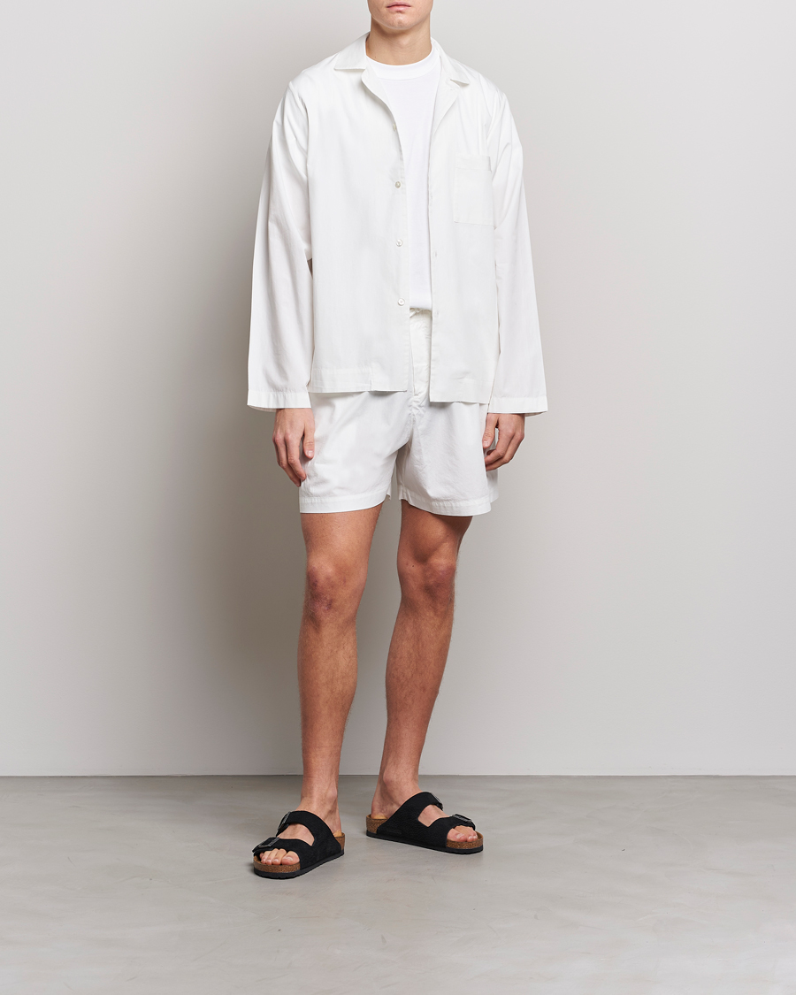 Homme | Peignoirs Et Pyjamas | Tekla | Poplin Pyjama Shorts Alabaster White