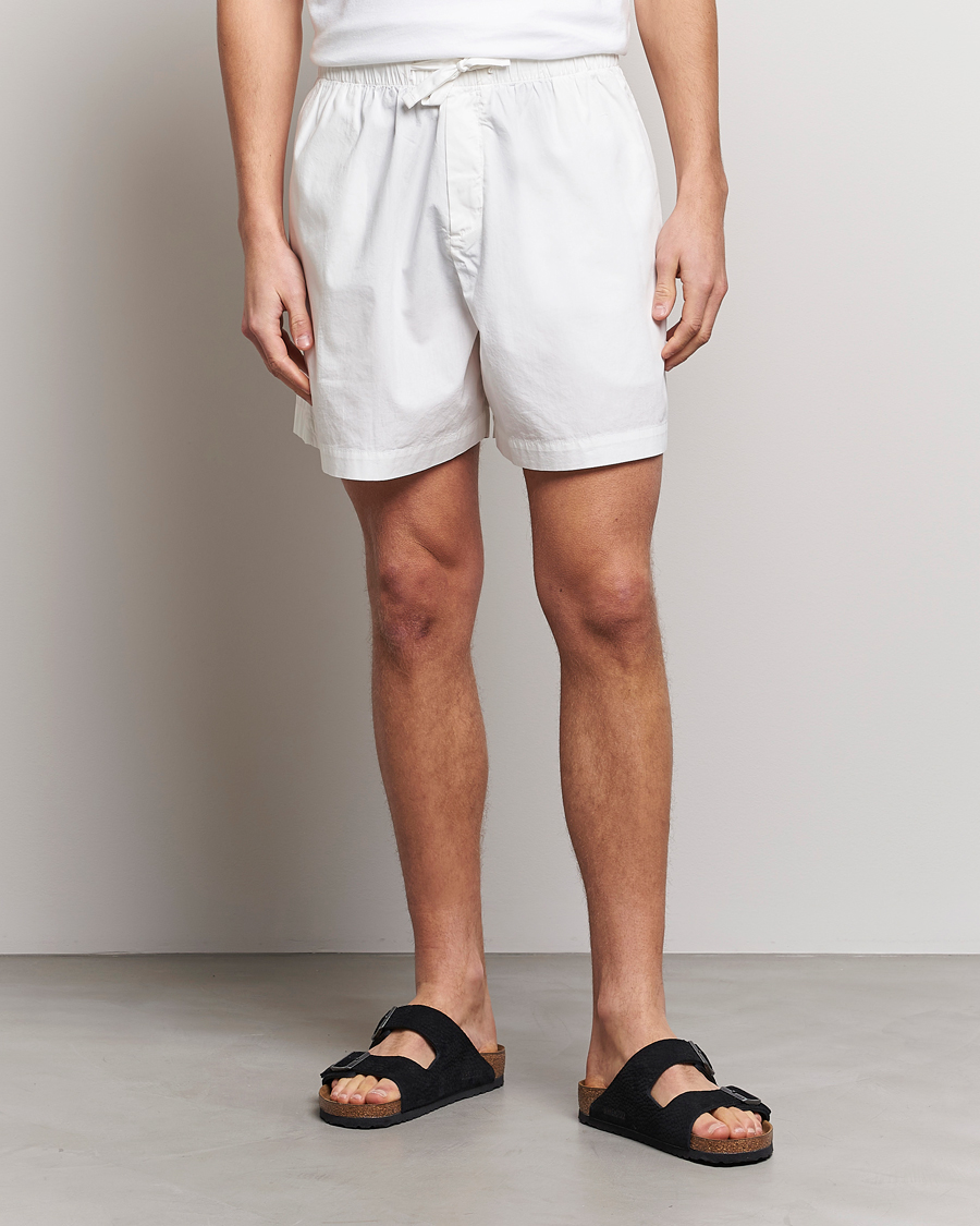 Homme | Tekla Poplin Pyjama Shorts Alabaster White | Tekla | Poplin Pyjama Shorts Alabaster White