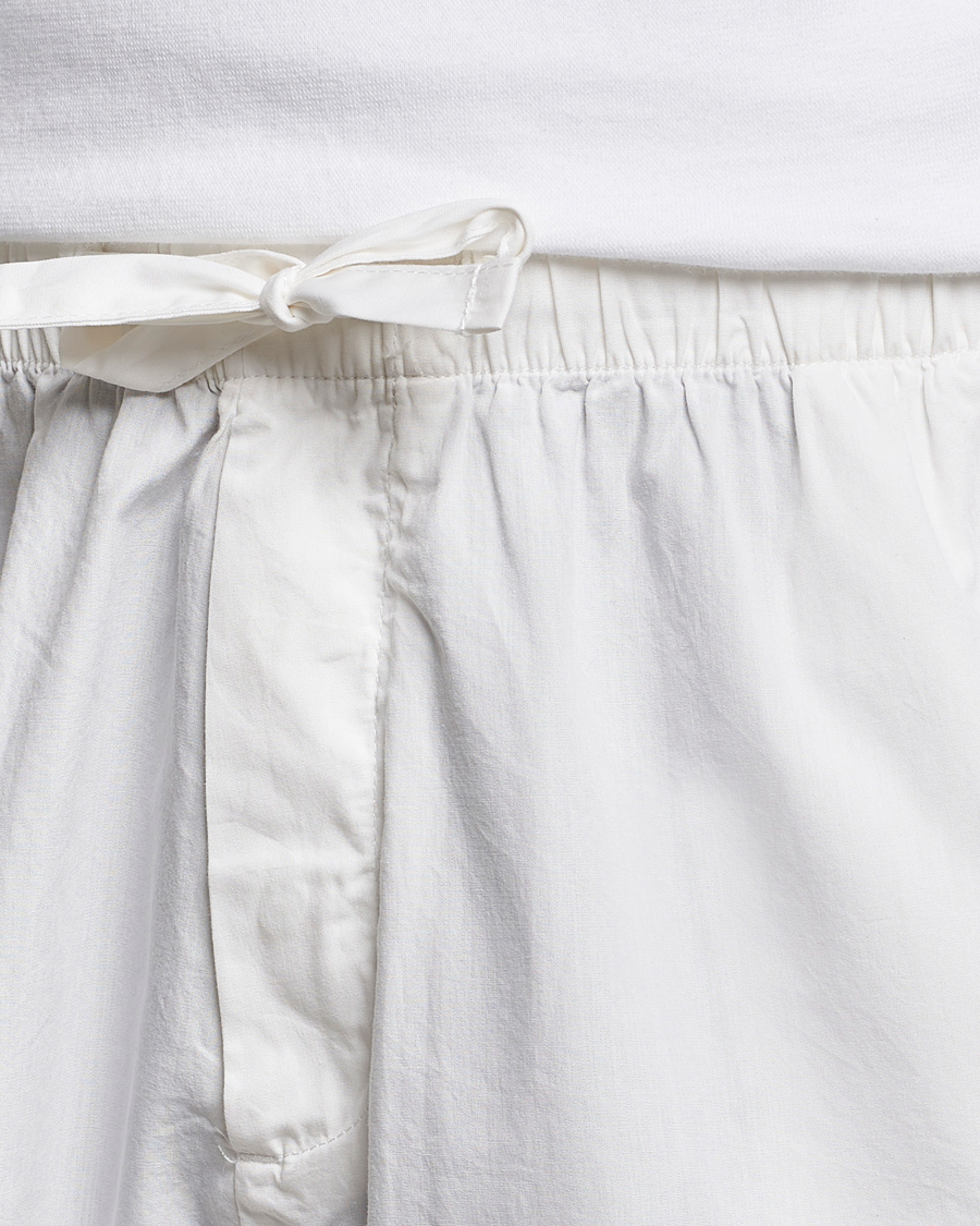 Homme | Peignoirs Et Pyjamas | Tekla | Poplin Pyjama Shorts Alabaster White