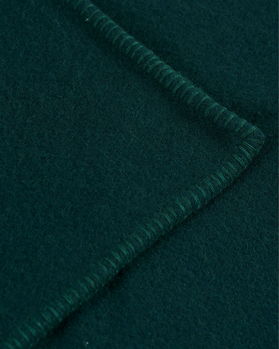 Heren | Tekla Pure New Wool Blanket Dark Green | Tekla | Pure New Wool Blanket Dark Green