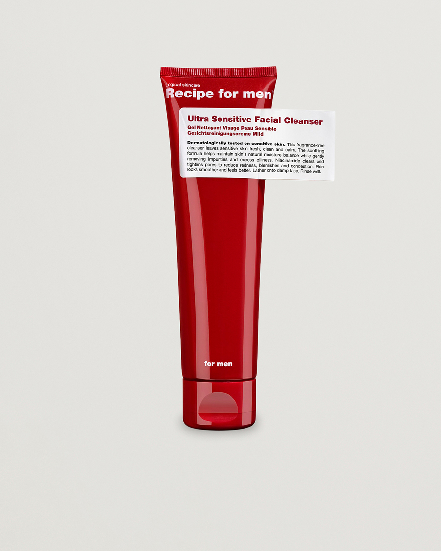 Heren | Huidverzorging | Recipe for men | Ultra Sensitive Facial Cleanser 100ml