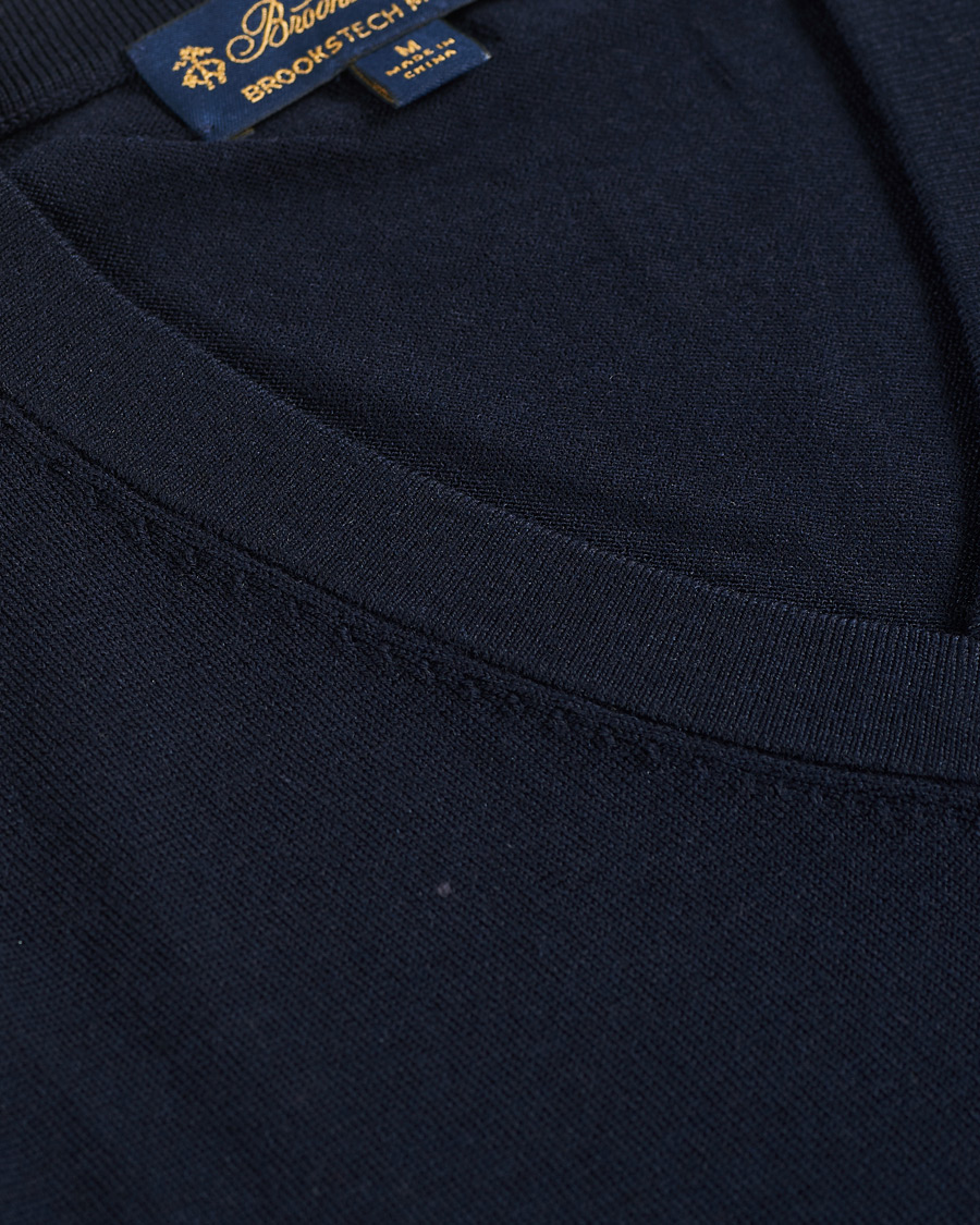 Homme | Pulls Et Tricots | Brooks Brothers | Washable Merino Wool V-Neck Navy
