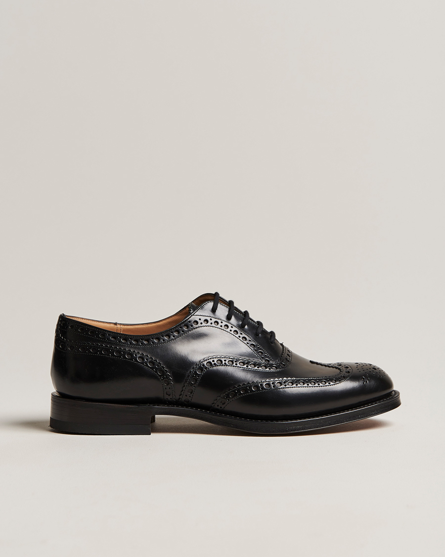 Homme | Church's Burwood Polished Binder Brogue Black | Church's | Burwood Polished Binder Brogue Black