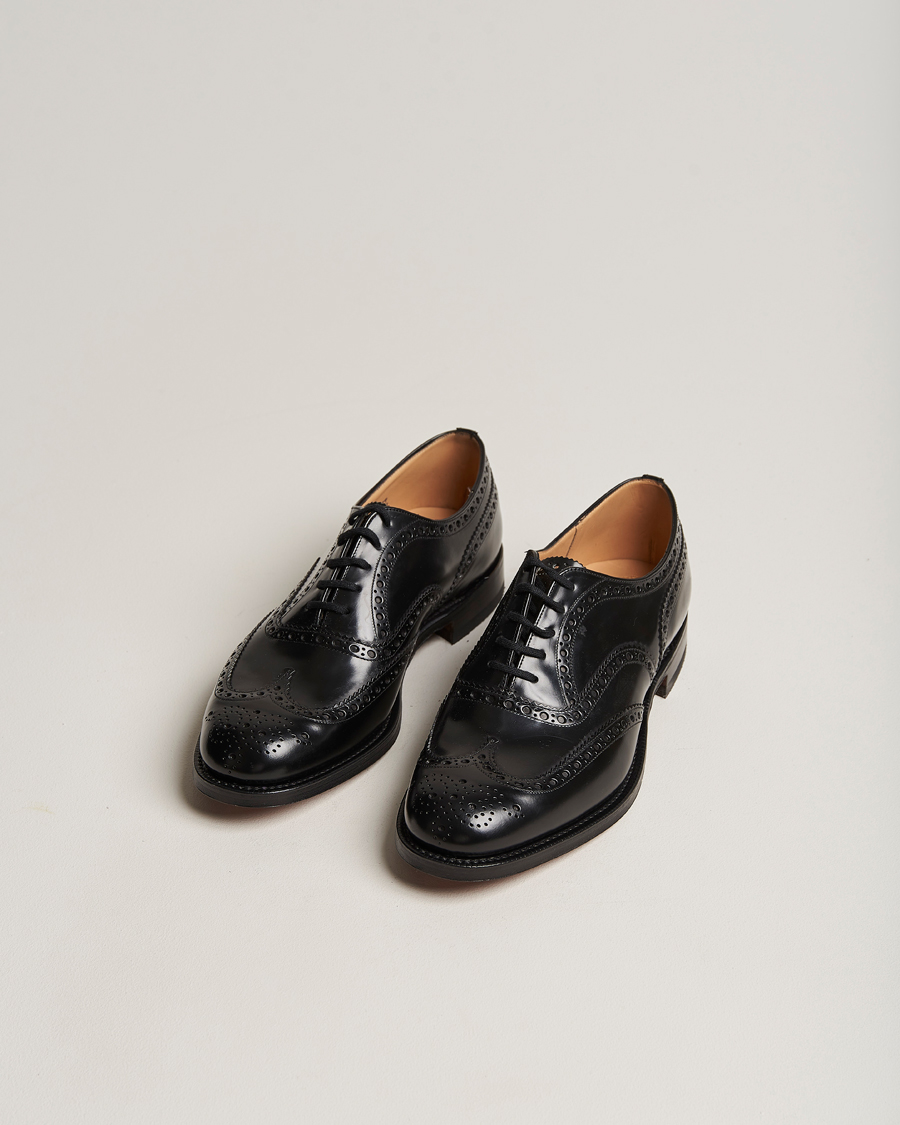 Homme | Church's Burwood Polished Binder Brogue Black | Church's | Burwood Polished Binder Brogue Black