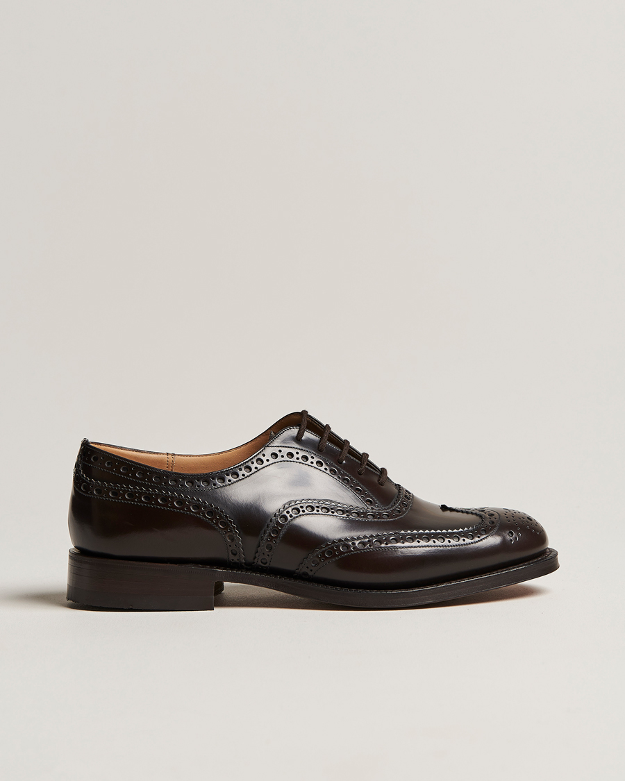 Homme | Church's Burwood Polished Binder Brogue Light Ebony | Church's | Burwood Polished Binder Brogue Light Ebony