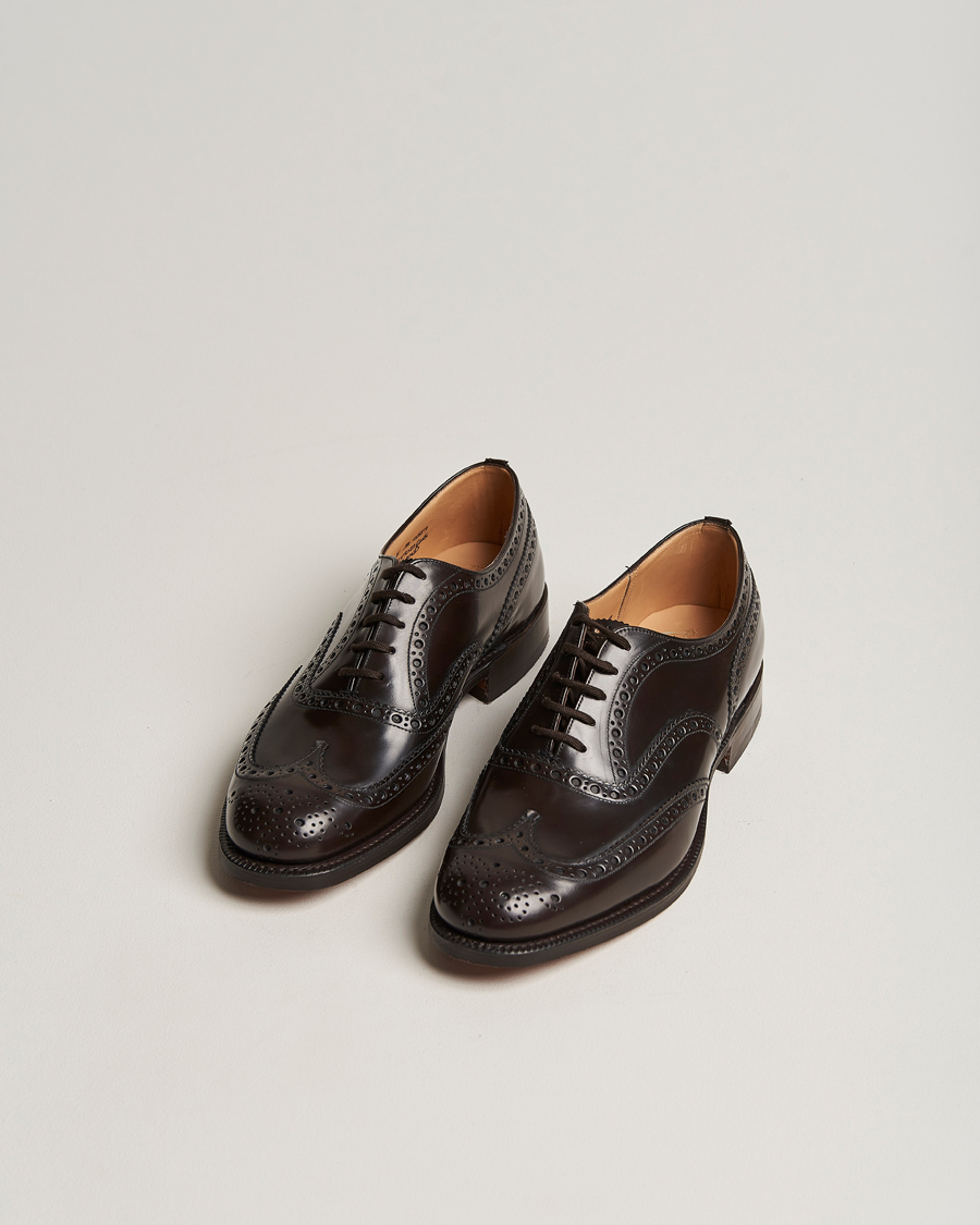 Homme | Church's Burwood Polished Binder Brogue Light Ebony | Church's | Burwood Polished Binder Brogue Light Ebony