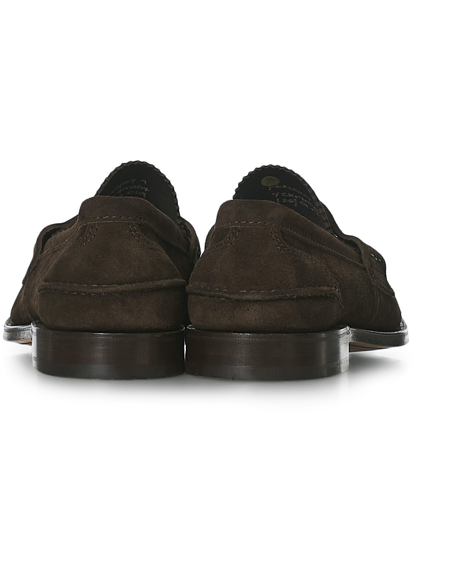 Homme | Church's Pembrey Suede Penny Loafers Dark Brown | Church's | Pembrey Suede Penny Loafers Dark Brown