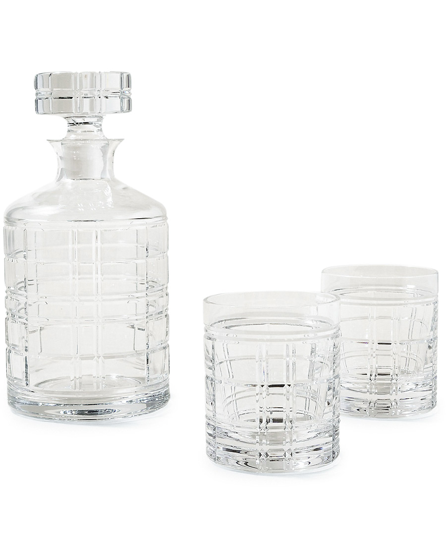 Homme | Pour Les Connaisseurs | Ralph Lauren Home | Hudson Plaid Crystal Gift Set Clear