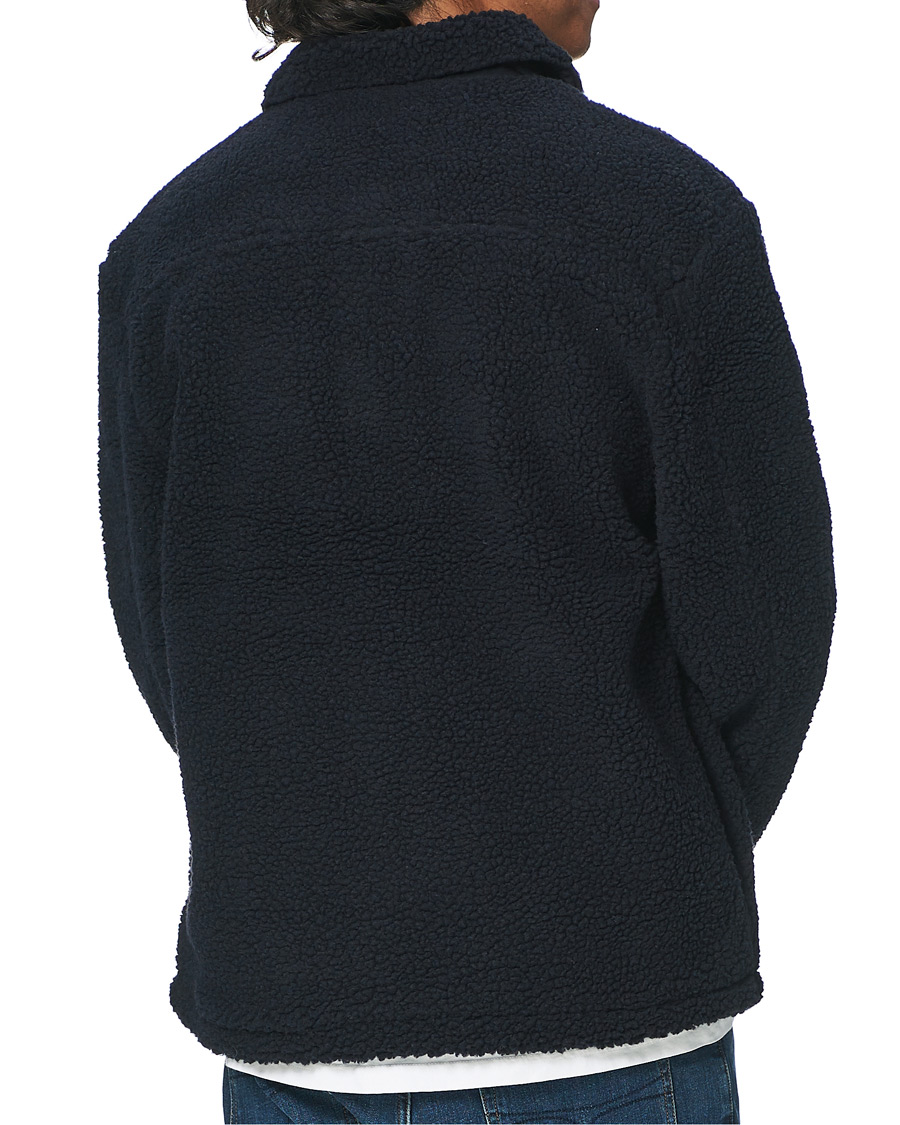 Heren | Jassen | Lyle & Scott | Collared Pile Jacket Dark Navy