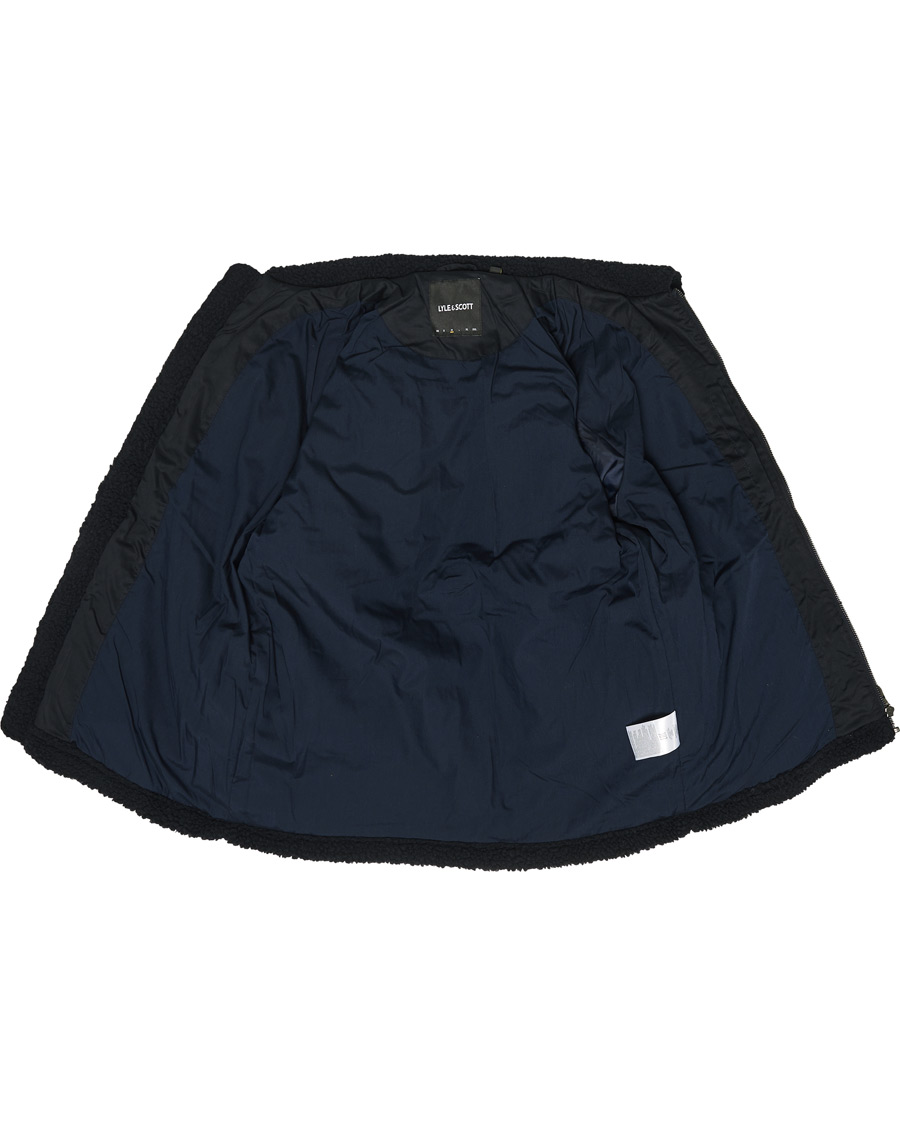 Heren | Jassen | Lyle & Scott | Collared Pile Jacket Dark Navy