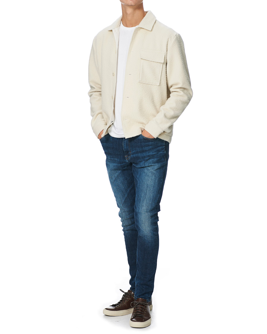 Homme | Pulls Et Tricots | BOSS BLACK | BOSS Nolan Boiled Wool Full Zip Sweater Open White