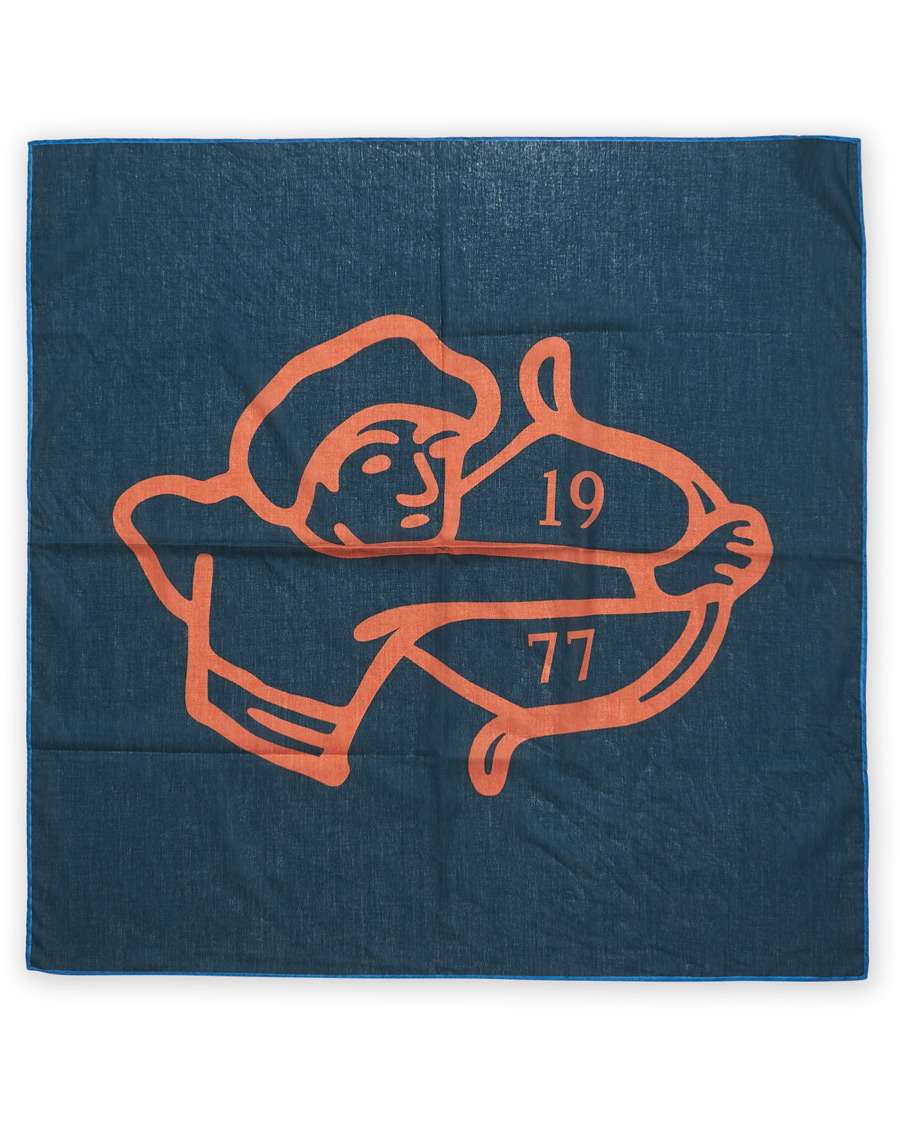 Homme | Drake's Archer Printed Cotton Bandana Navy | Drake's | Archer Printed Cotton Bandana Navy