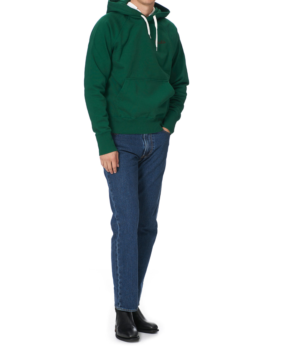 Homme | Pulls Et Tricots | Drake's | Hooded Cotton Sweatshirt Green