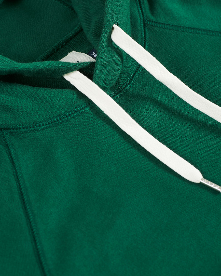 Homme | Pulls Et Tricots | Drake's | Hooded Cotton Sweatshirt Green