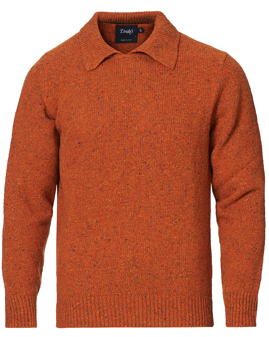 Homme | Pulls Et Tricots | Drake's | Merino Integral Collar Firefly