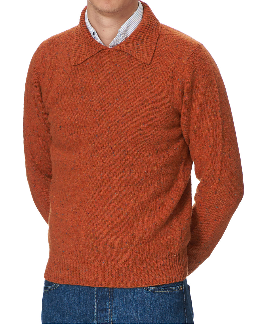 Homme | Pulls Et Tricots | Drake's | Merino Integral Collar Firefly