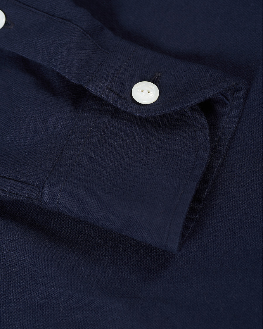 Homme | Chemises | Drake's | The Work Twill Shirt Navy