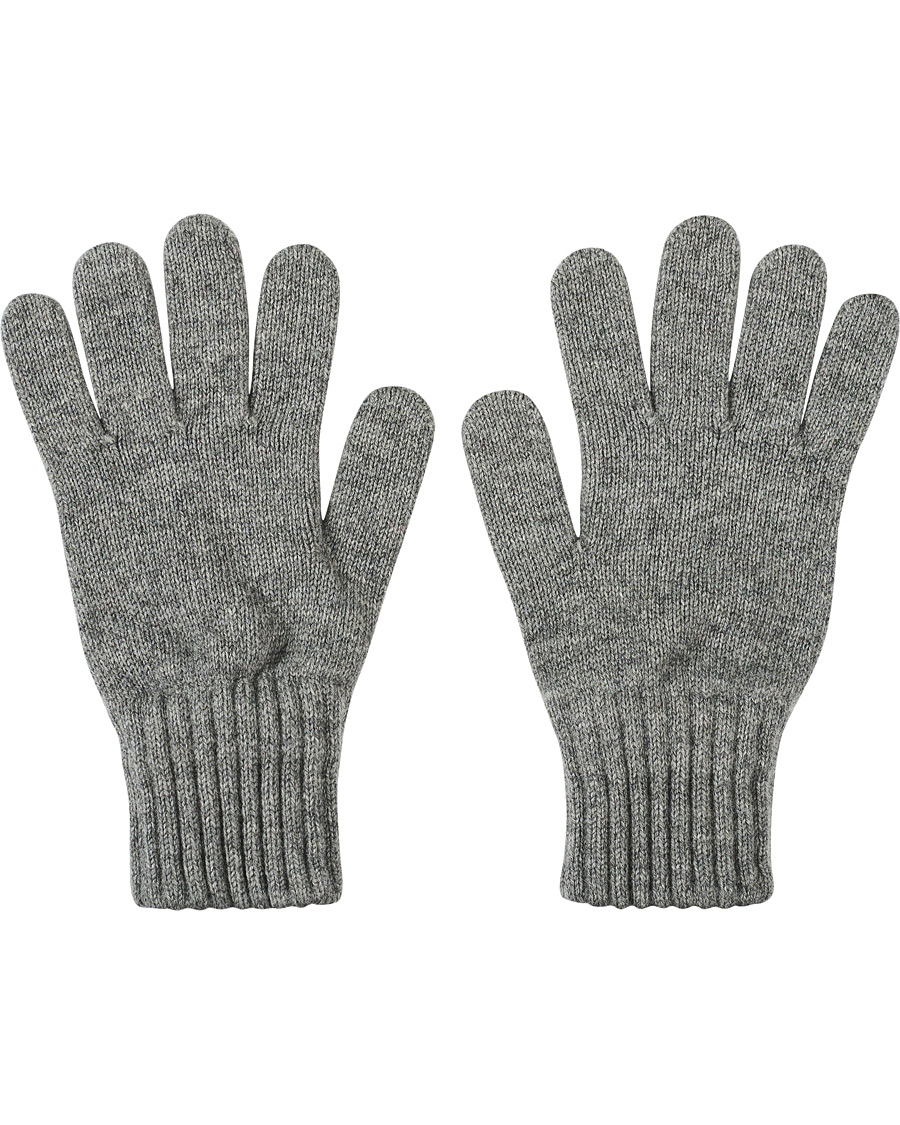 Homme | Drake's Lambswool Gloves Dark Grey | Drake's | Lambswool Gloves Dark Grey