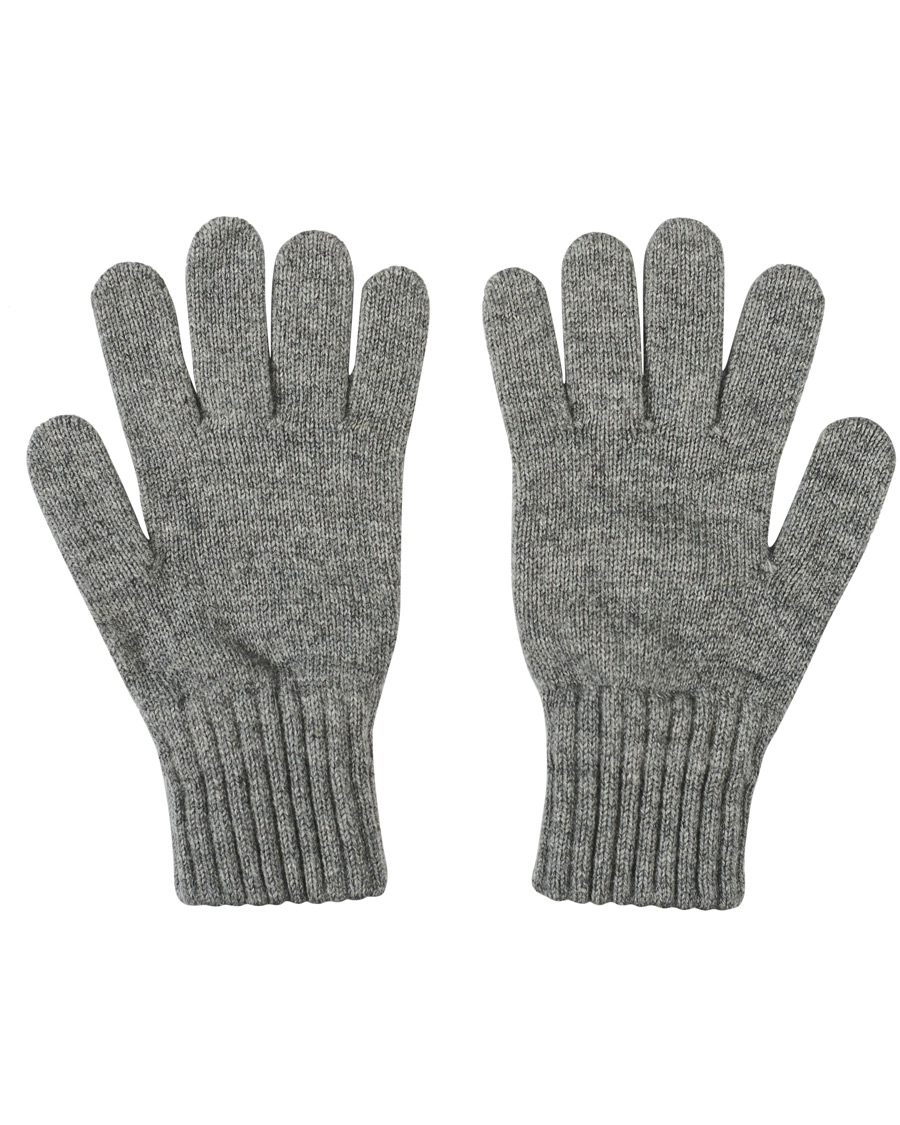 Homme | Drake's Lambswool Gloves Dark Grey | Drake's | Lambswool Gloves Dark Grey