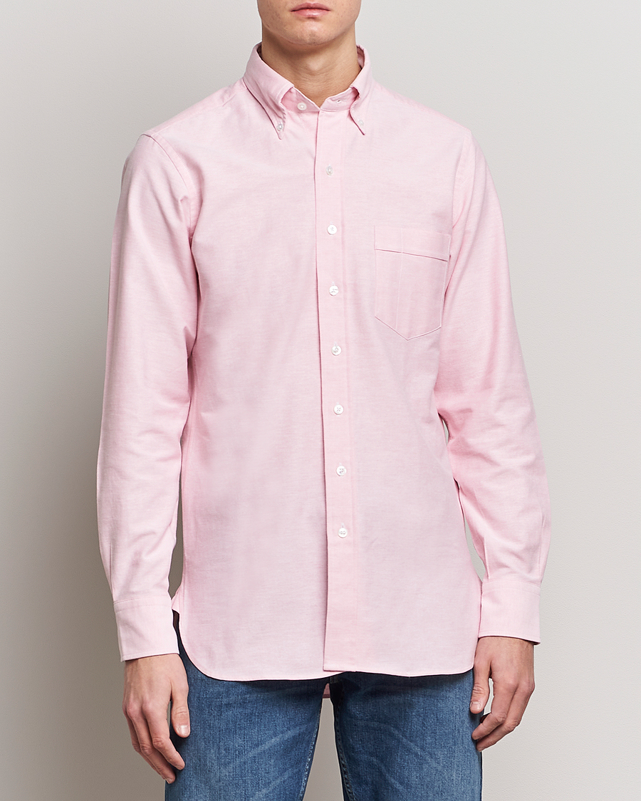 Homme | Chemises | Drake's | Button Down Oxford Shirt Pink