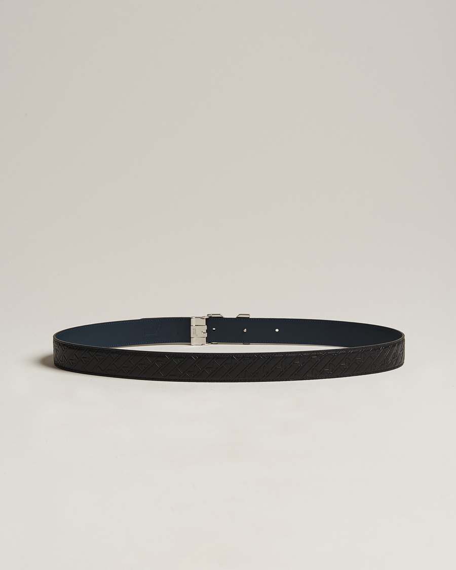 Homme | Montblanc Reversible Belt 35mm Ultra Black/Blue | Montblanc | Reversible Belt 35mm Ultra Black/Blue