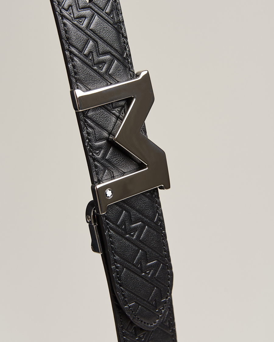 Homme | Montblanc Reversible Belt 35mm Ultra Black/Blue | Montblanc | Reversible Belt 35mm Ultra Black/Blue