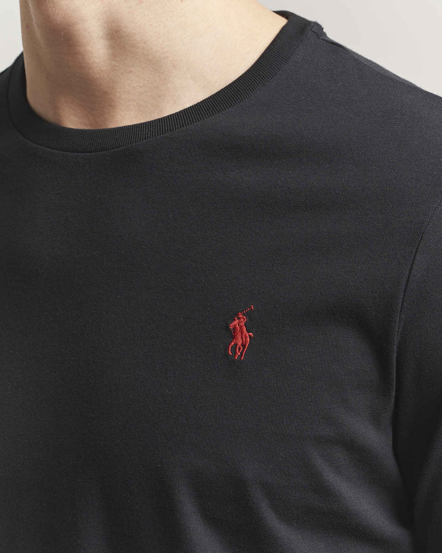 Homme | T-shirts | Polo Ralph Lauren | Long Sleeve Crew Neck Tee Polo Black