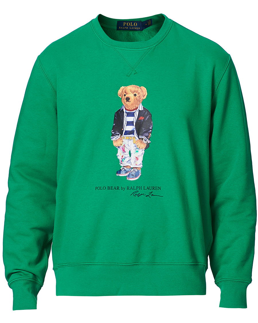 Heren | Truien | Polo Ralph Lauren | Printed Ivy Bear Fleece Sweatshirt Cruise Green