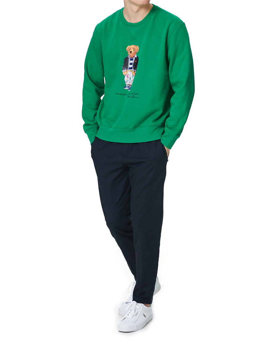 Heren | Truien | Polo Ralph Lauren | Printed Ivy Bear Fleece Sweatshirt Cruise Green