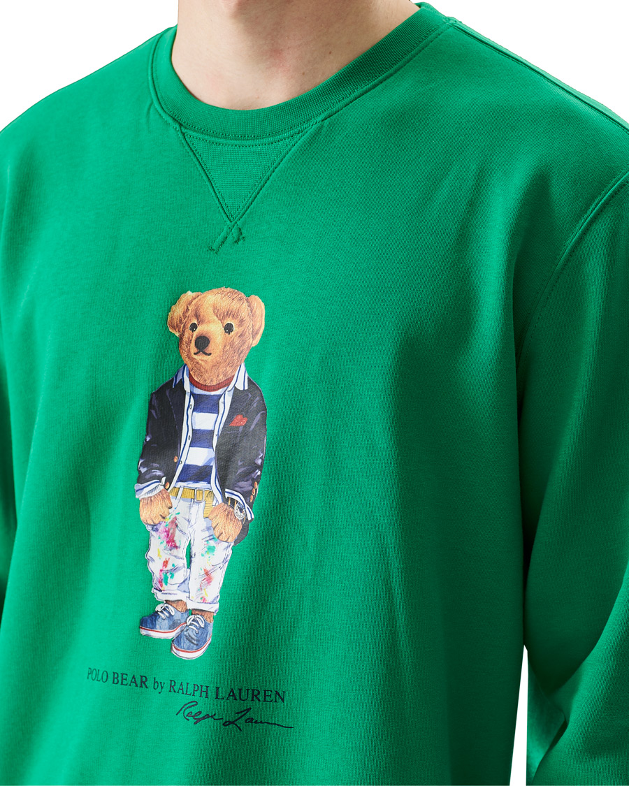 Heren | Truien | Polo Ralph Lauren | Printed Ivy Bear Fleece Sweatshirt Cruise Green
