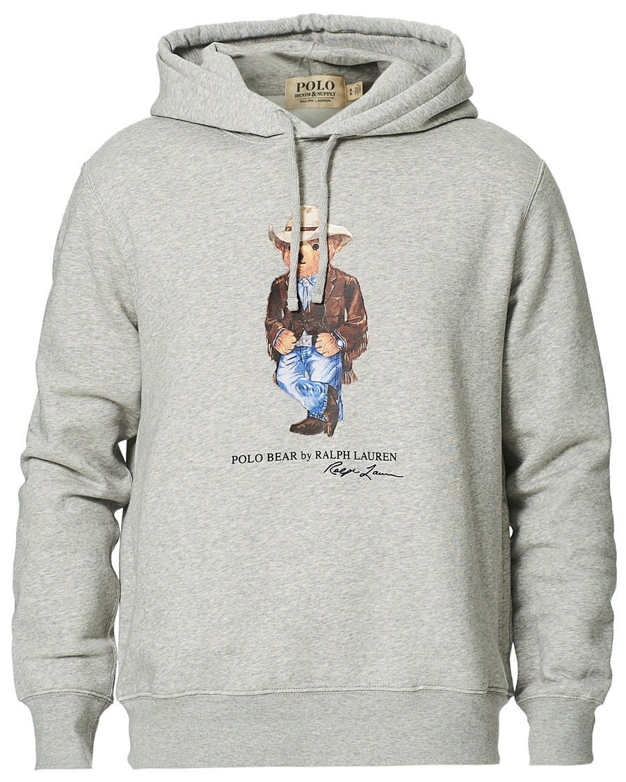 Homme | Pulls Et Tricots | Polo Ralph Lauren | Printed Western Bear Fleece Hoodie Andover Heather