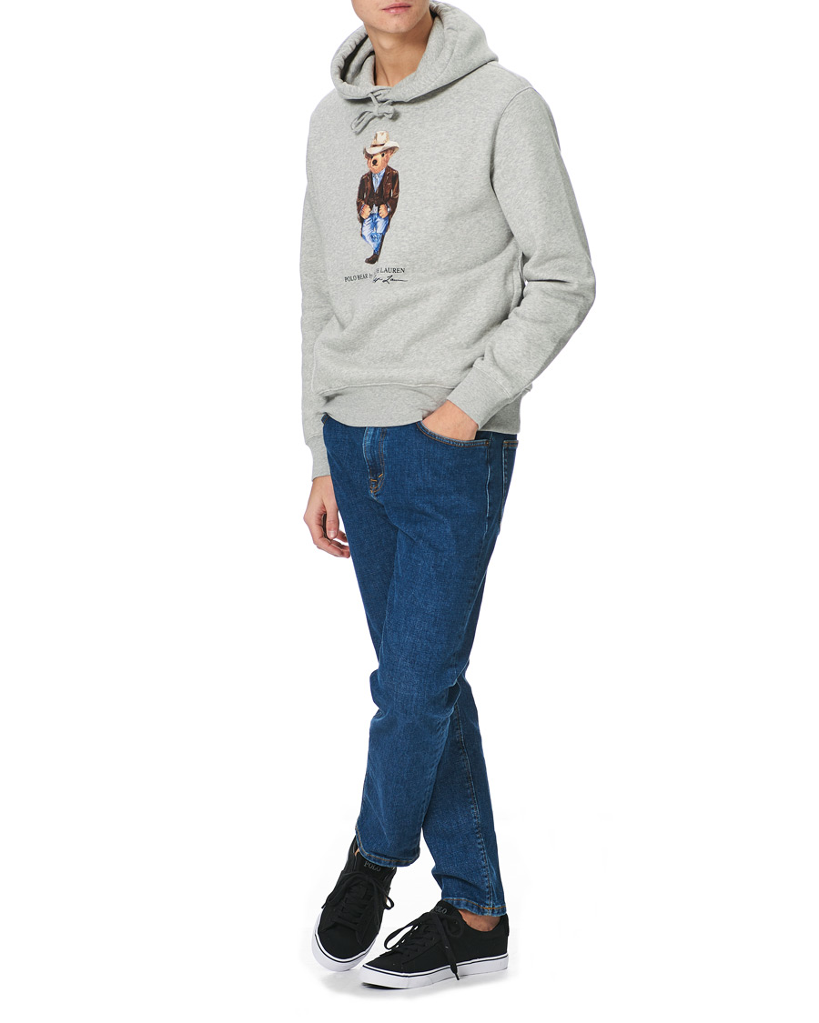 Homme | Pulls Et Tricots | Polo Ralph Lauren | Printed Western Bear Fleece Hoodie Andover Heather