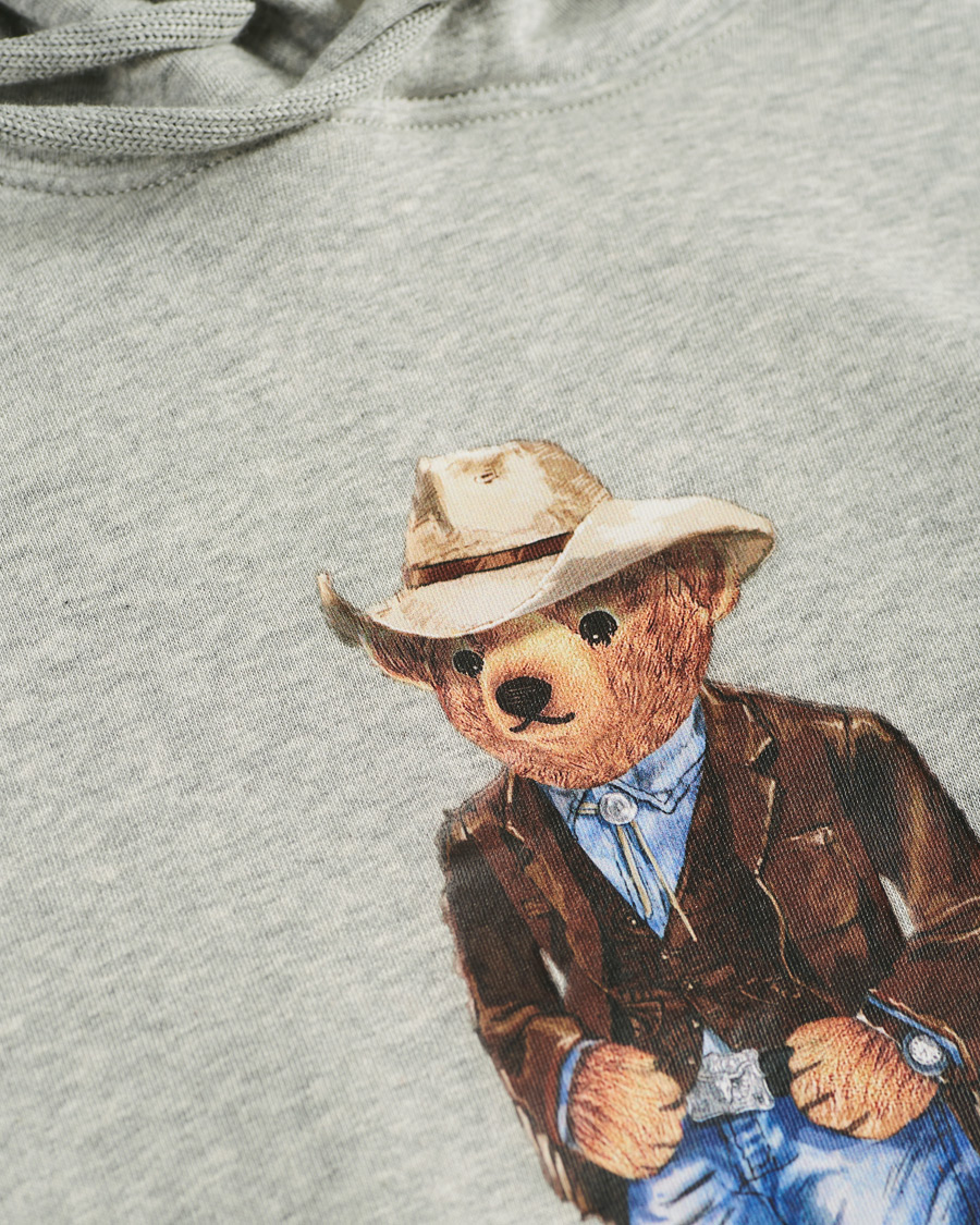 Homme | Pulls Et Tricots | Polo Ralph Lauren | Printed Western Bear Fleece Hoodie Andover Heather
