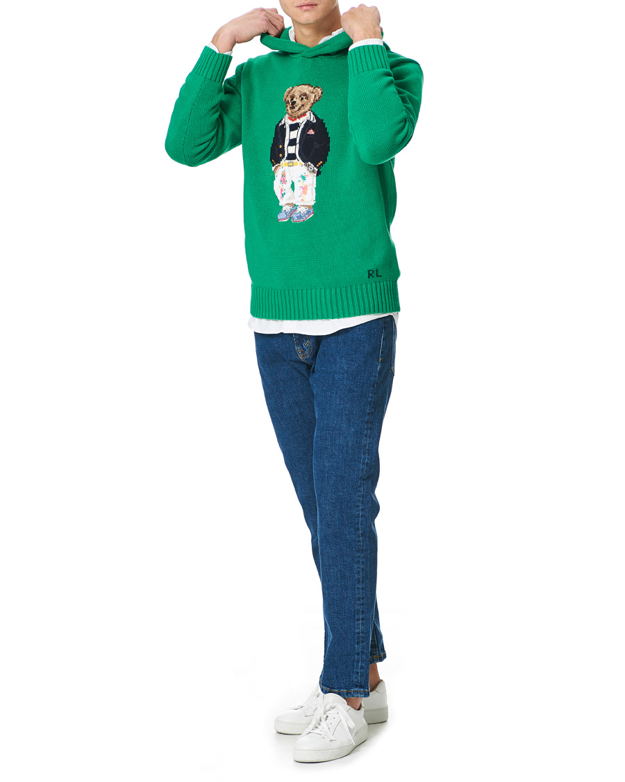 Homme | Pulls Et Tricots | Polo Ralph Lauren | Knitted Ivy Bear Hoodie Cruise Green