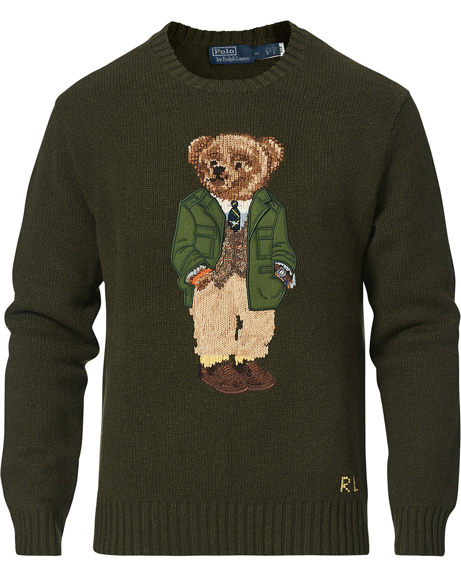 Homme | Pulls Et Tricots | Polo Ralph Lauren | Wool Knitted Bear Sweater Olive