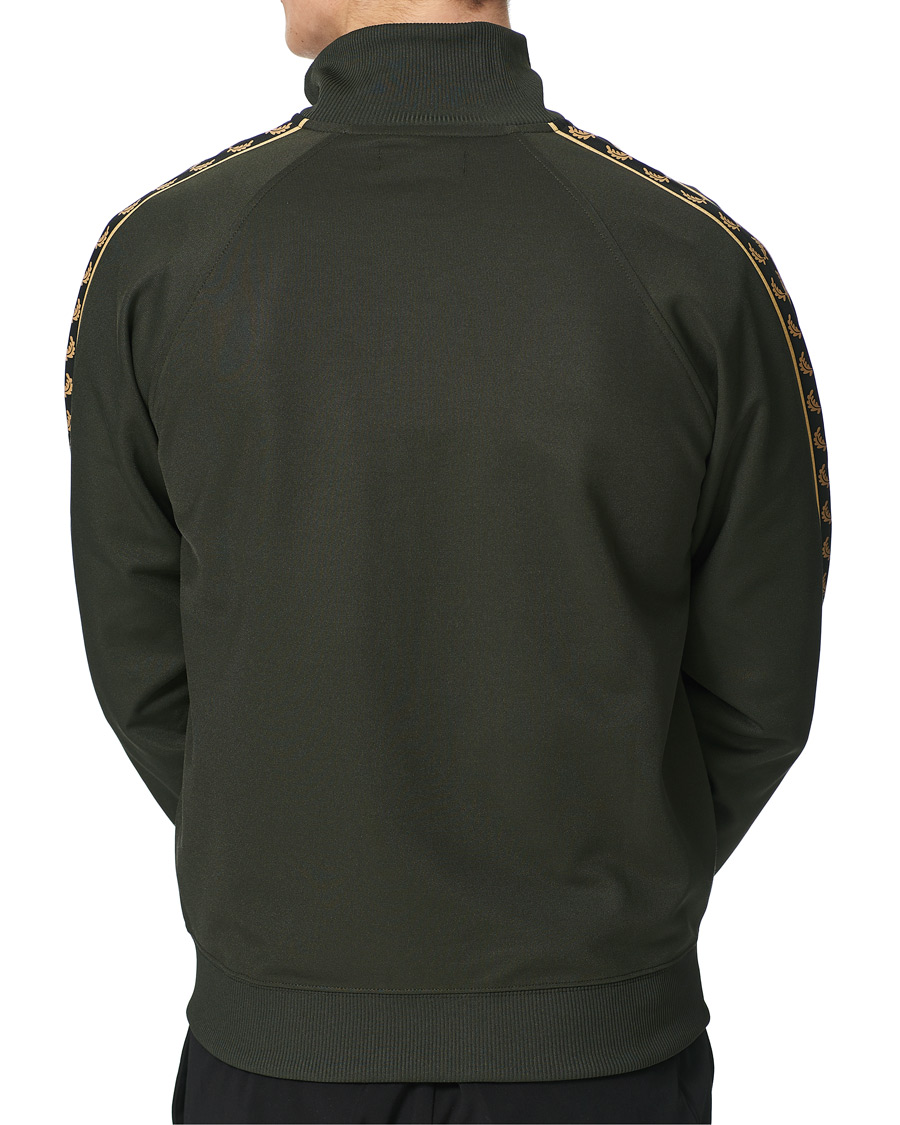 Homme | Pulls Et Tricots | Fred Perry | Gold Taped Track Jacket Green