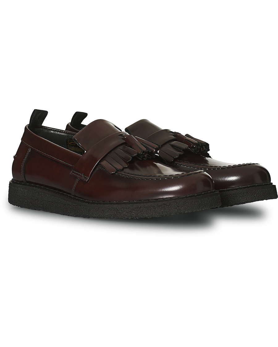 Homme | Fred Perry George Cox Tassel Loafers Oxblood | Fred Perry | George Cox Tassel Loafers Oxblood